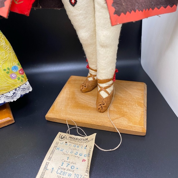 Polish Folk Ethnic Artisanal Handmade Dolls 10” - Picture 12 of 16